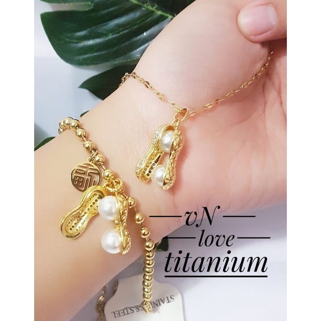 Titanium set silver gelang dan ccn