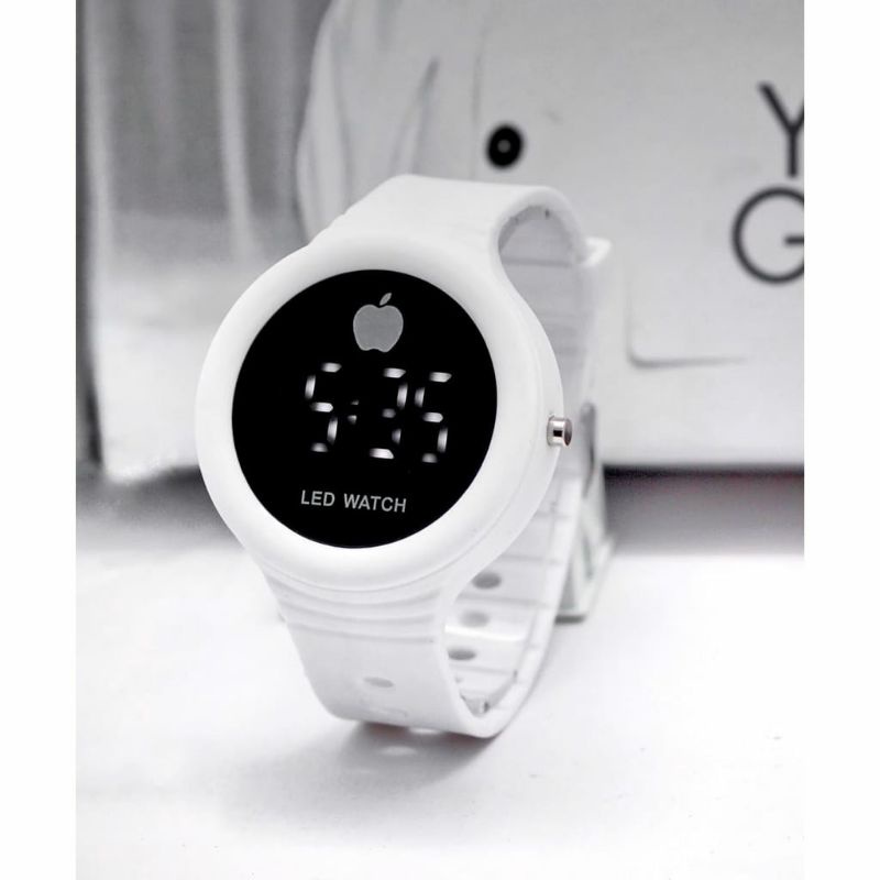 Jam Tangan Led Rubber Light Fashion Pria Wanita Terlaris Kasual