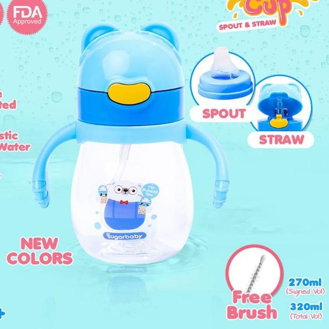Sugar Baby Botol Minum Anak TRITAN Kid Bottle , Botol Anak , Botol Minum Karakter/Botol Sugar Baby T