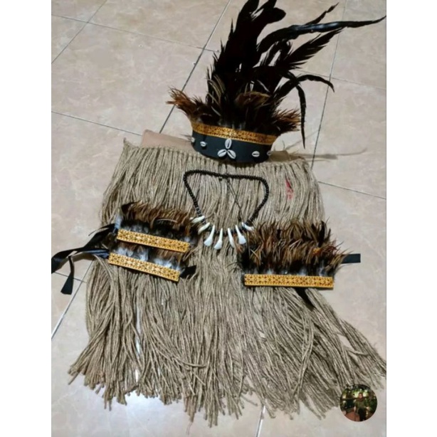 BAJU PAPUA RUMBAI GONI DAN  AKSESORIS