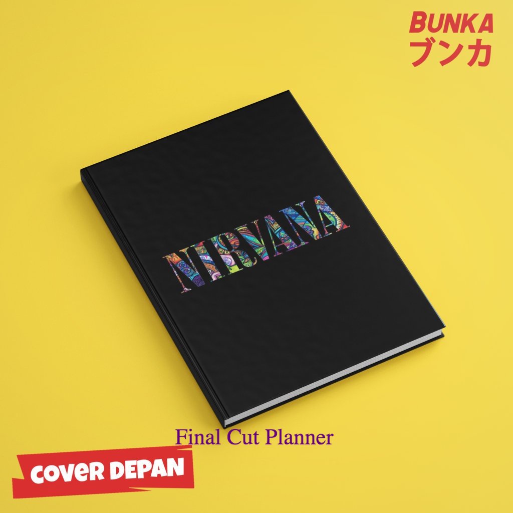 

buku tulis polos/bergaris Band Nirvana Icon 3 Cover Album Hardcover A5 Buku Tulis Catatan Notes Agenda Planner Jurnal