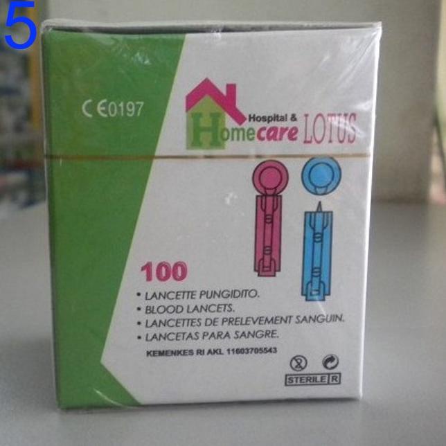 IDI.22Oc22ᴵ ▪ Strip Cek Tes Gula Darah Kolesterol Asam Urat Jarum Lancet ETouch Alat Check Test Dara