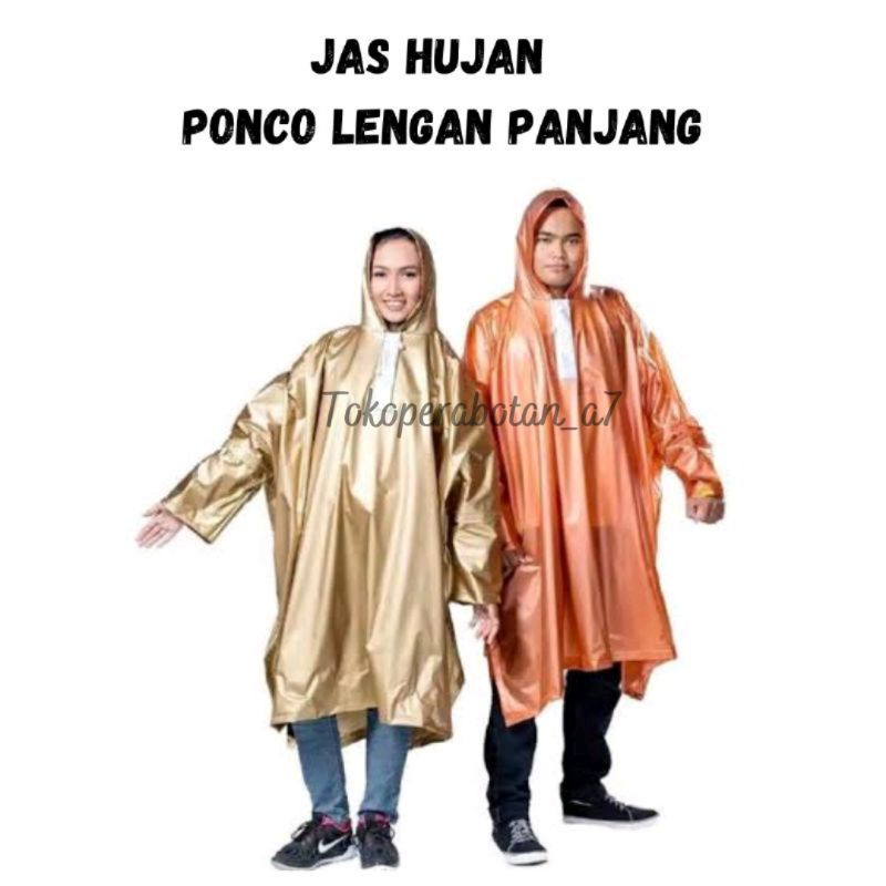 Jas Hujan Ponco Lengan Panjang XL/Jas hujan kelelawar/mantol batman