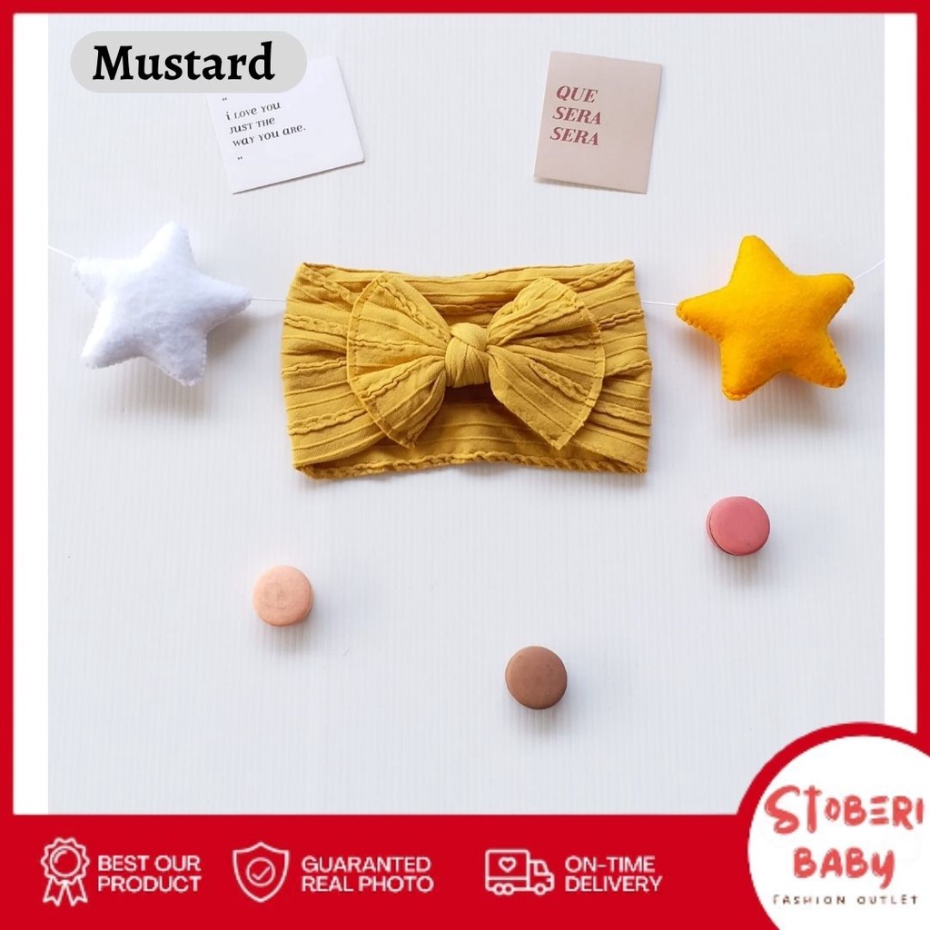 PUNCAK 3.3 stoberi baby - CUTE OEMJI Bandana Anak / Bando Anak / Bandana Bayi / Bando Bayi / Headband Anak