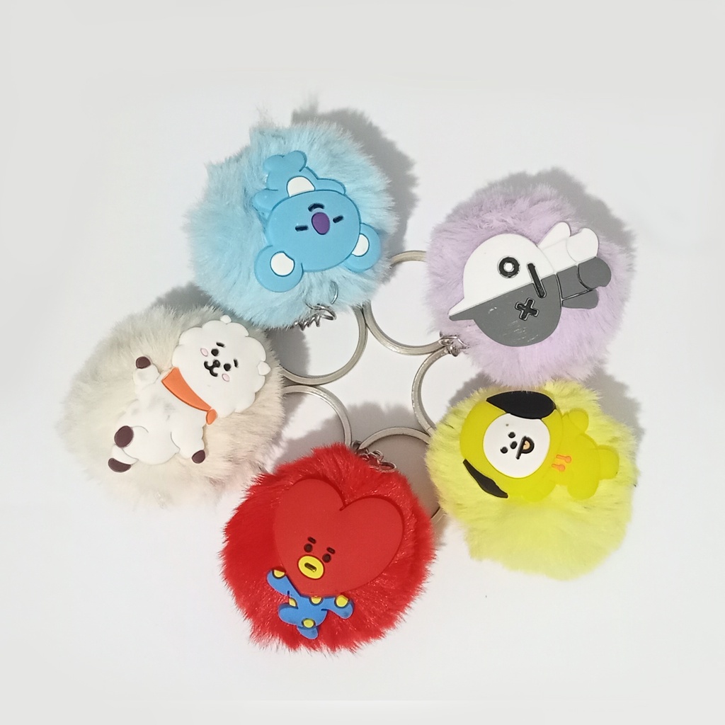 Gantungan kunci BT21 gantungan tas anak korea gantungan kunci BTS lucu