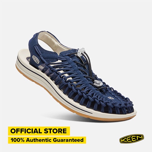 Sepatu Sandal Pria KEEN UNEEK Canvas - Navy/Birch