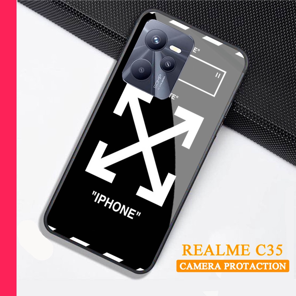 Softcase Glass Kaca REALME C35 - Case Handphone REALME C35 [T51]]