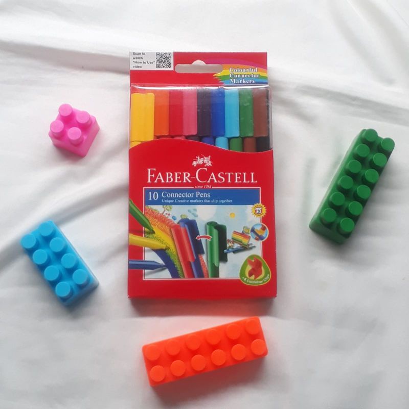 

Spidol Connector Pens Faber Castell 10 Warna Original