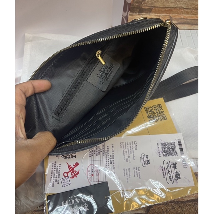 Clutch Coach Pria/Wanita Handbag Multifungsi Tas Tangan Import Free Box