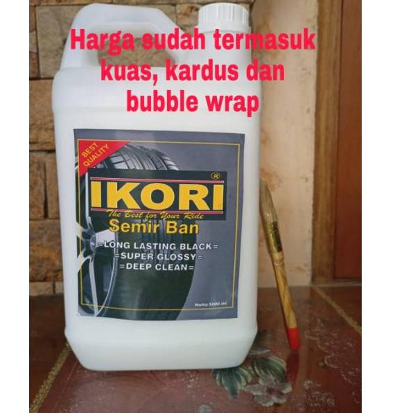 Pasti Heboh Semir Ban Pengkilap Ban Penghitam Ban Ikori 5 Liter Hitam dan Wet Look Murah dan Ori