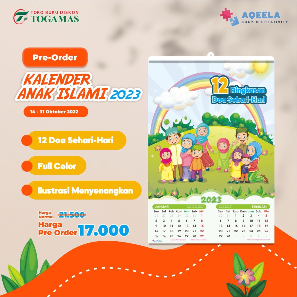 

KALENDER ANAK ISLAMI 2023 / AQEELA