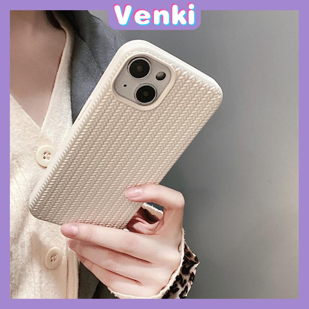 Case For iPhone 14 Series TPU Soft Simple Case Woven Texture Solid Color Black White Case Camera Protection Shockproof Compatible For iPhone 14 13 12 11 Plus Pro Max 7 Plus X XR