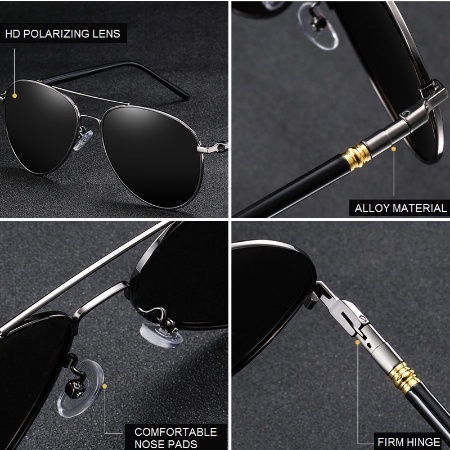 Ready Stock Kacamata Hitam Polarized Photochromic Berubah Warna Gaya Vintage Untuk Pria Dan Wanita