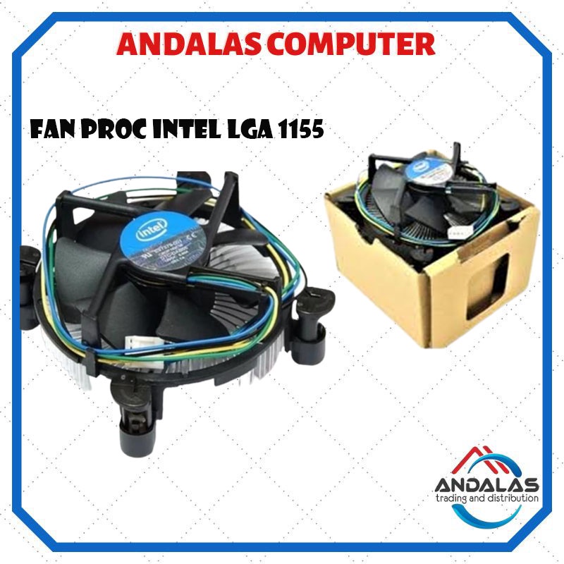 Fan Processor LGA 1155/1151/1150/1200 Standart Original Baru