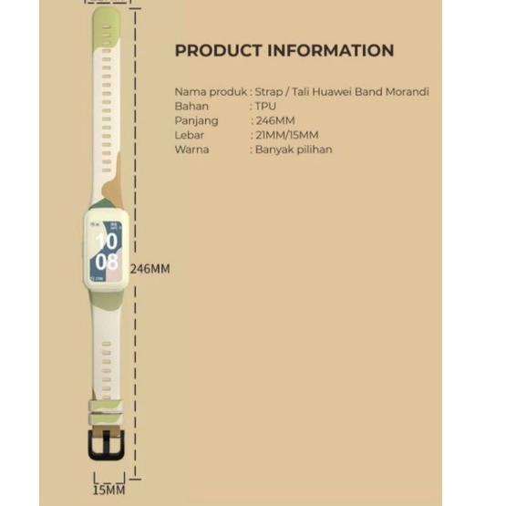 Murah Banget Strap Huawei Band 6 Morandi Honor Band 6 Silicone Strap Pengganti Huawei Band 6 Honor B