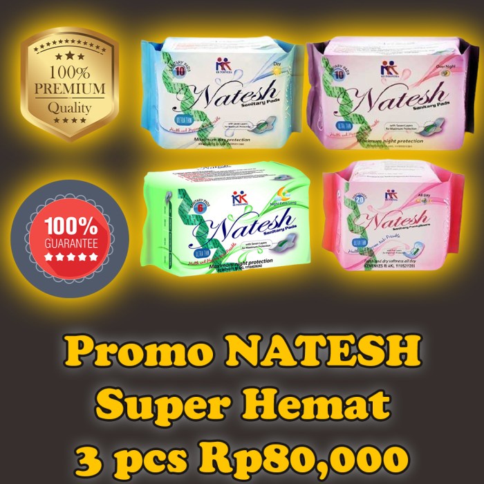 Pembalut Murah Herbal NATESH | NATESH | natesh | SEHAT | Sahabat Wanita