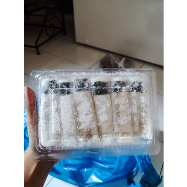 

Lumpia udang frozen/full daging/no micin" club/isi 6pcs