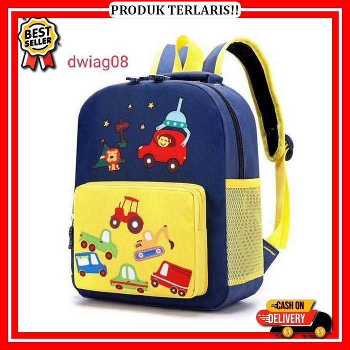 Tas Ransel Sekolah Paud Tk Sd Anak Laki Laki Perempuan Karakter Tayo B Ddt_Bags - Tas Ransel Anak Pa