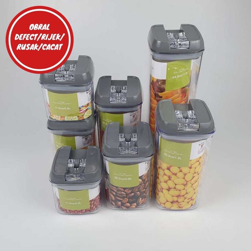 [OBRAL RIJEK] Toples Wadah Penyimpanan Makanan Storage Container 7PCS - WZ195