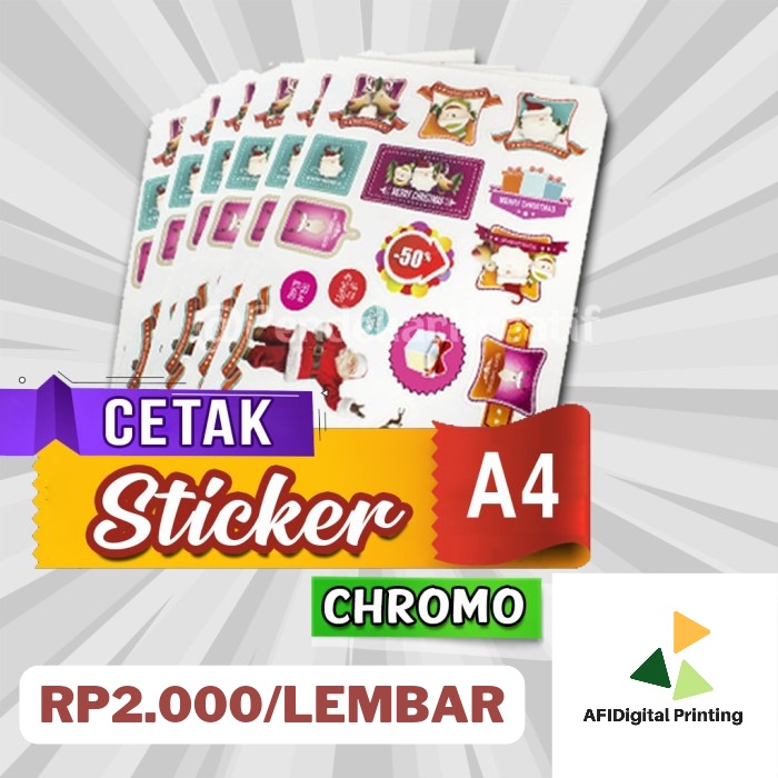 

CETAK STICKER CHROMO A4 MURAH