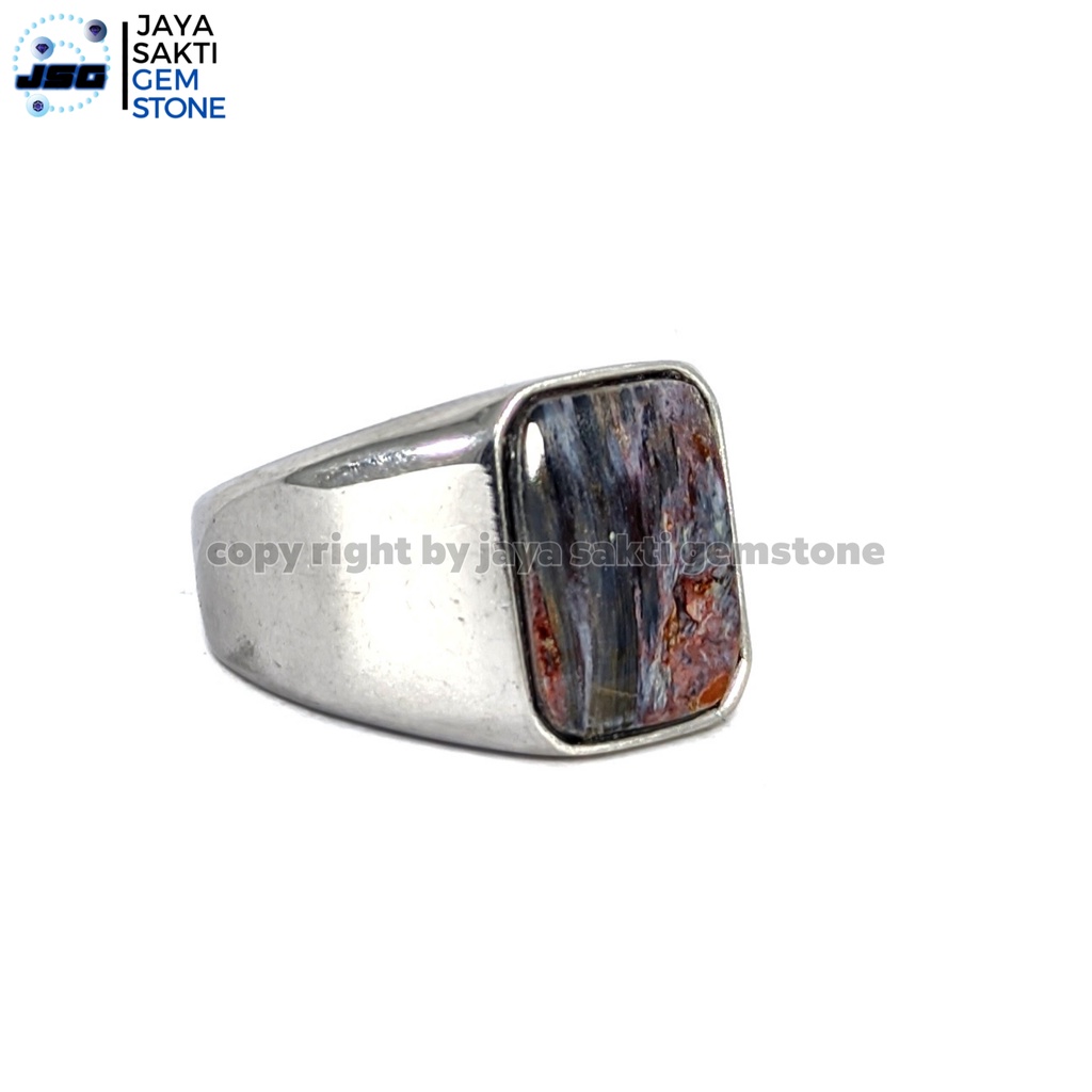 Natural Batu Permata Pietersite Minimalis Octagon PNB05