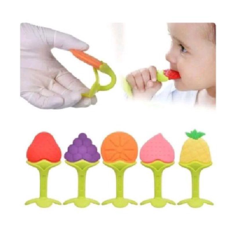 DHIOSHOPI ❤️Gigitan Bayi Bentuk Buah / Teether Bayi Bpa Free / Mainan Gigitan Bayi / Baby Tooth Teether Silicone