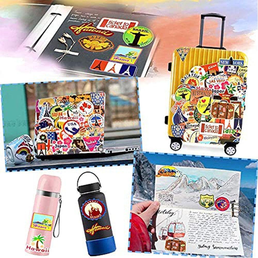 [Elegan] Bohemian Graffiti Stiker Mini Tahan Air Label Klasik Anime Laptop Motor Bagasi Retro Skateboard Alat Tulis Sticker