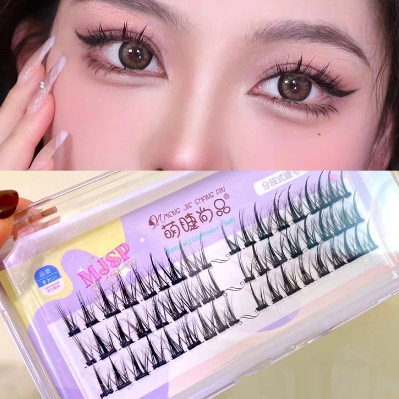 DEVIL TRAY - Little Devil Cos False Eyelashes Natural Simulation Grafting Single Cluster Eyelashes Makeup Beauty Tools