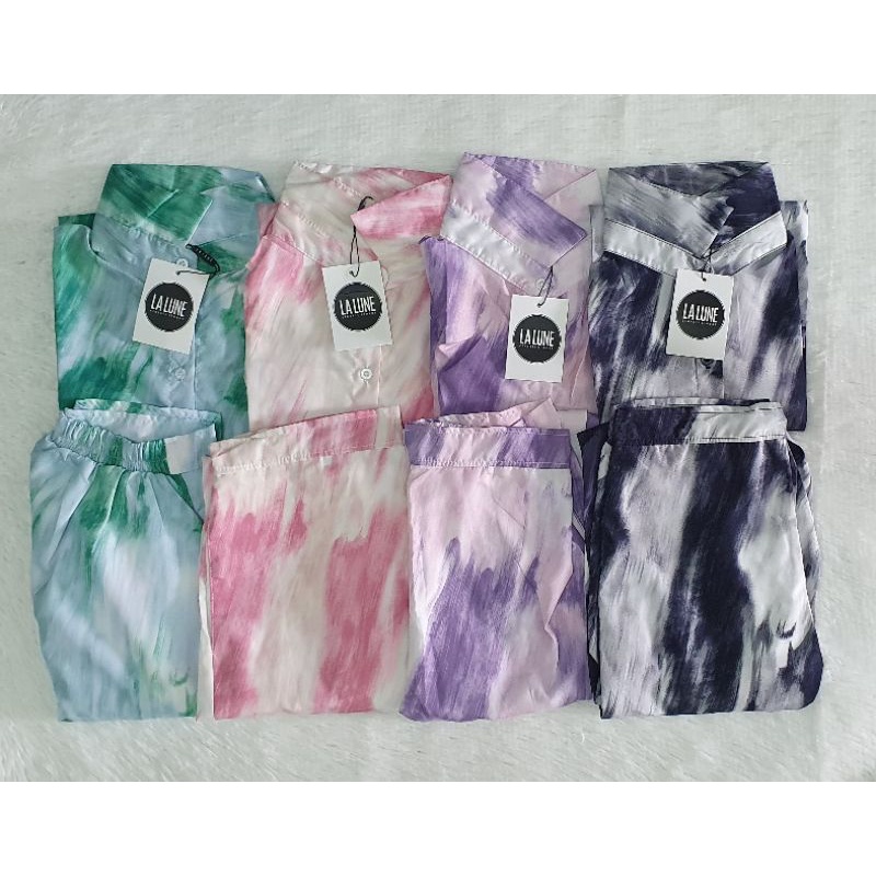 SETELAN LALUNE MARBLE TIE DYE 100% ORIGINAL IMPORT BANGKOK