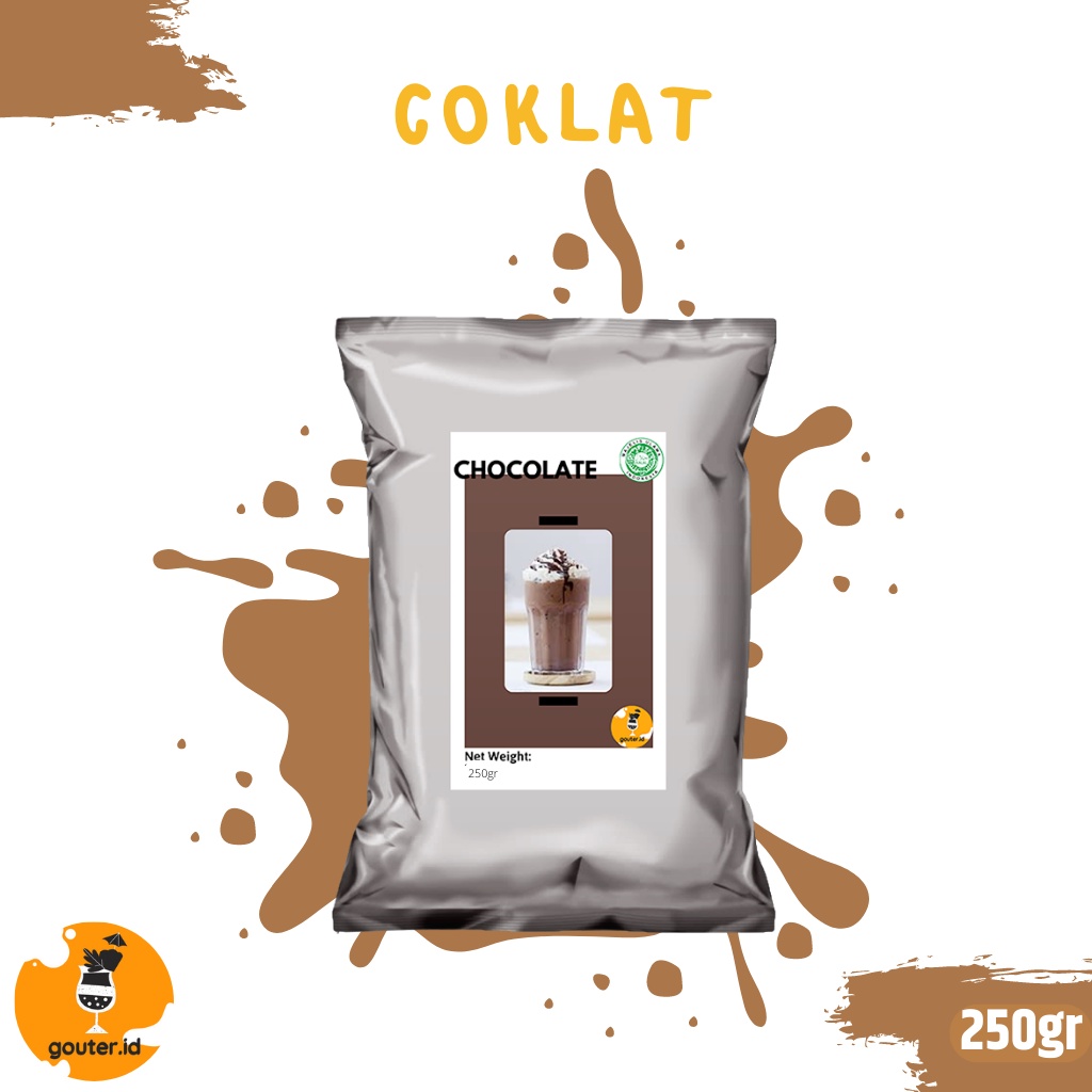 BUBUK MINUMAN RASA COKLAT 250GR / SERBUK MINUMAN ANEKA RASA / BUBUK MINUMAN KEKINIAN / MINUMAN INSTAN / BOBA DRINKS