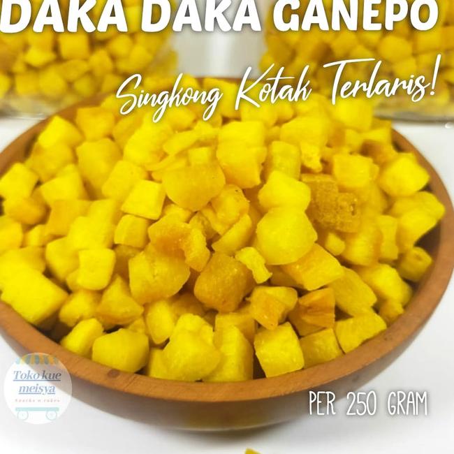 

Hemat Keras--Keripik Singkong Dadu Daka Daka Ganepo Khas Minang 250 Gr