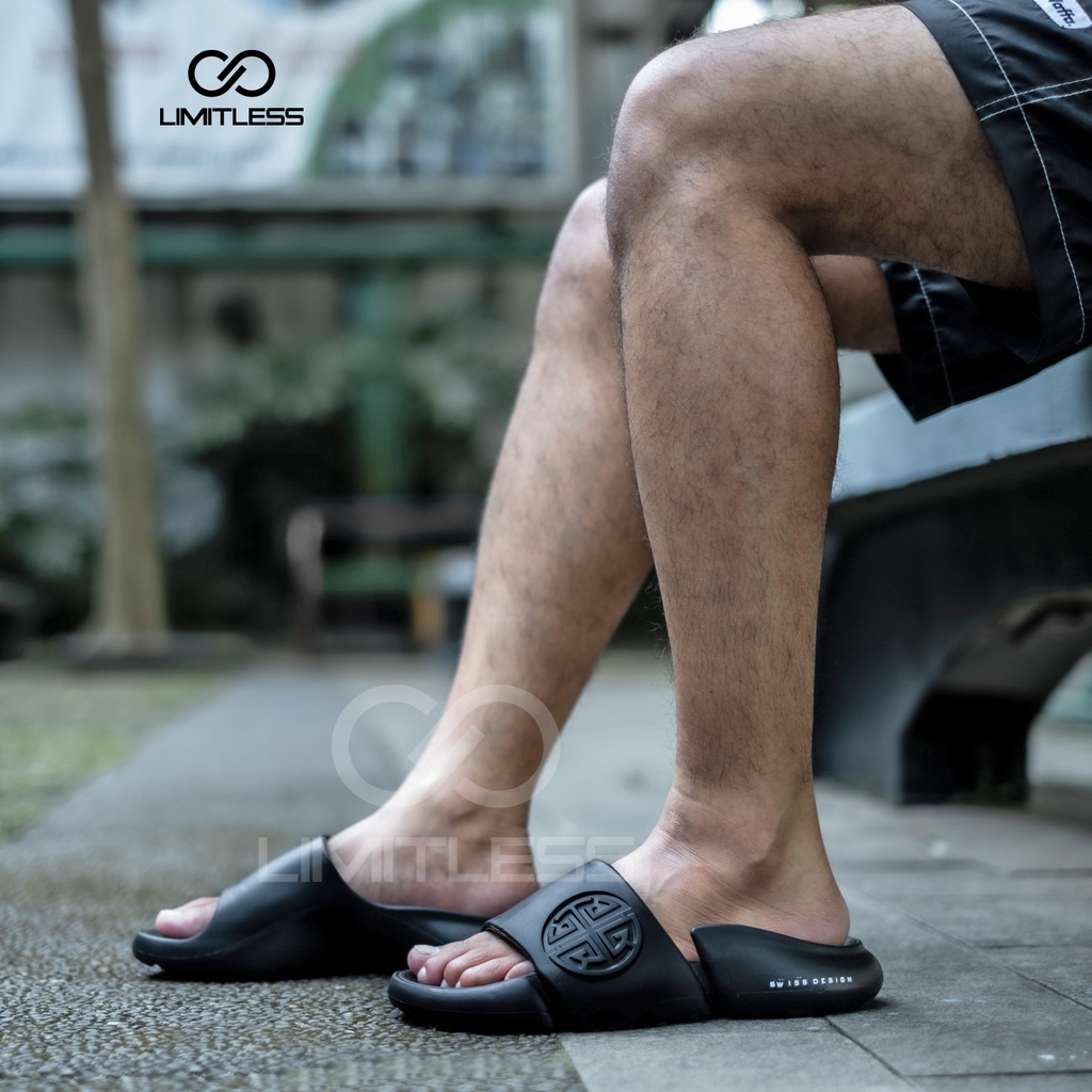 Zerolimit - Sandal Slide Pria Premium Sendal Slipper Cowok HypebeastTerbaru Sandal Slip On Pria Eva Anti Slip Kekininan