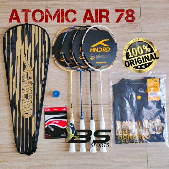 RAKET BADMINTON HUNDRED HNDRD ATOMIC AIR 78 ORIGINAL