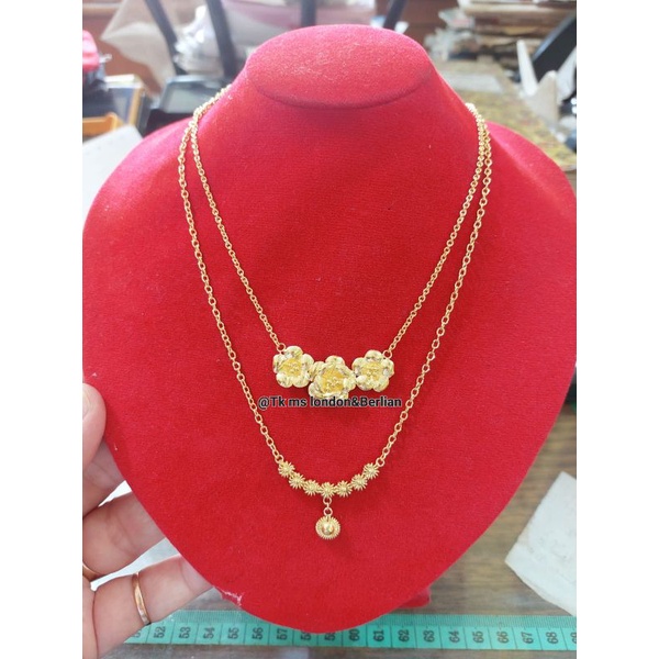 Kalung  Mas London LM 24K. Kadar 999,99%.