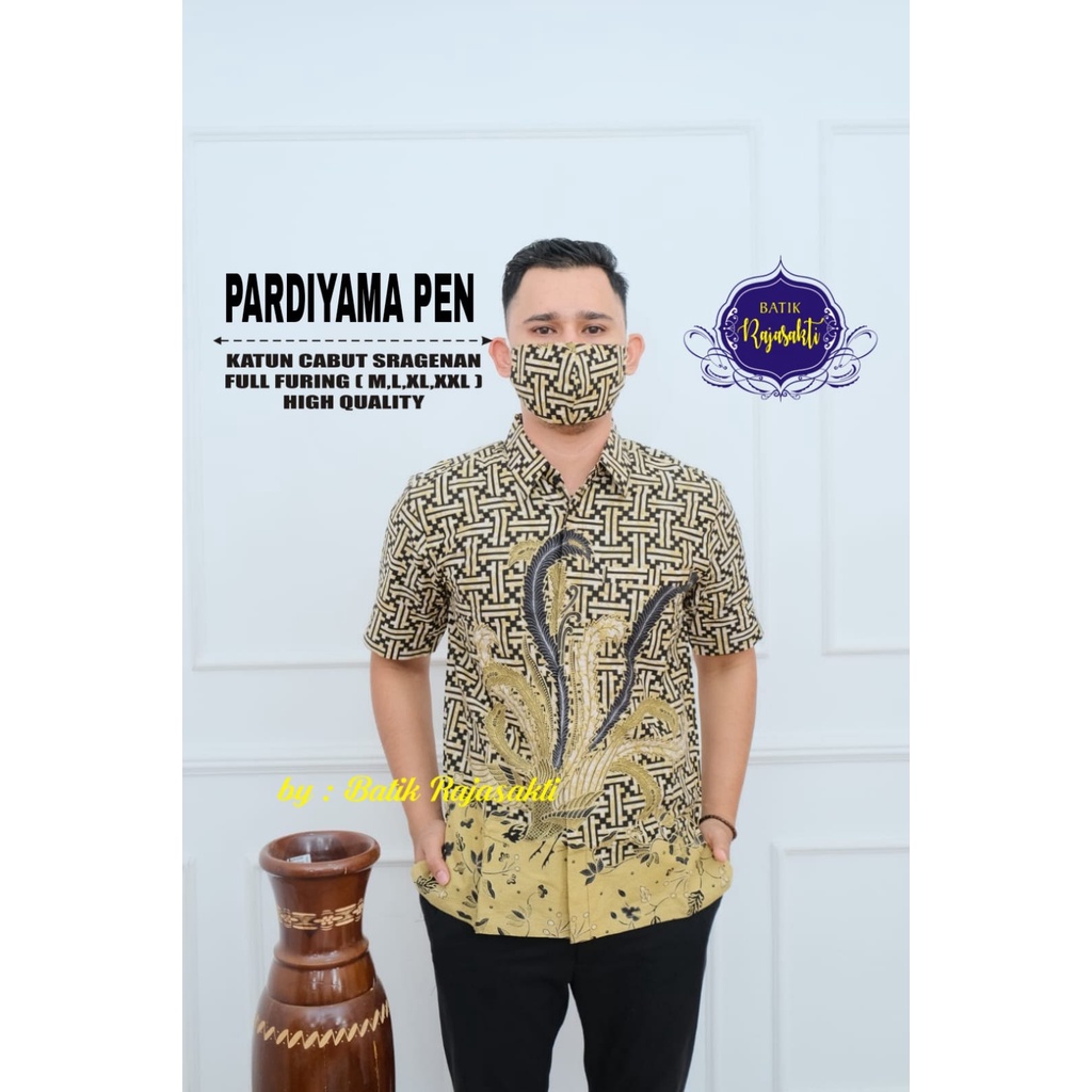 PARDIYAMA RAJASAKTI BATIKSOLOAMANAH KEMEJA BAJU BATIK PRIA SOLO LENGAN PENDEK PANJANG LAPIS FURING ATASAN BATIK PREMIUM MODERN KATUN HALUS BURUNG BERSUA GALING MEWAH GANDRAWATI GANJAR BORNEO GARUDA ABSTRAK GATOTKACA  GIANDRA 2  GIANDRA GUNUNGAN GURDOASIH