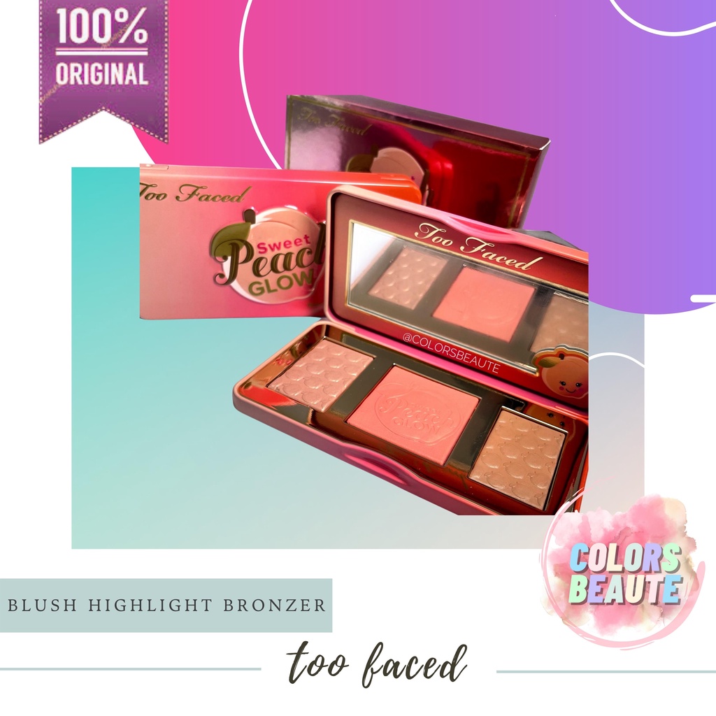 TOO FACED Sweet Peach Glow / BLUSH, HIGHLIGHTER, BRONZER