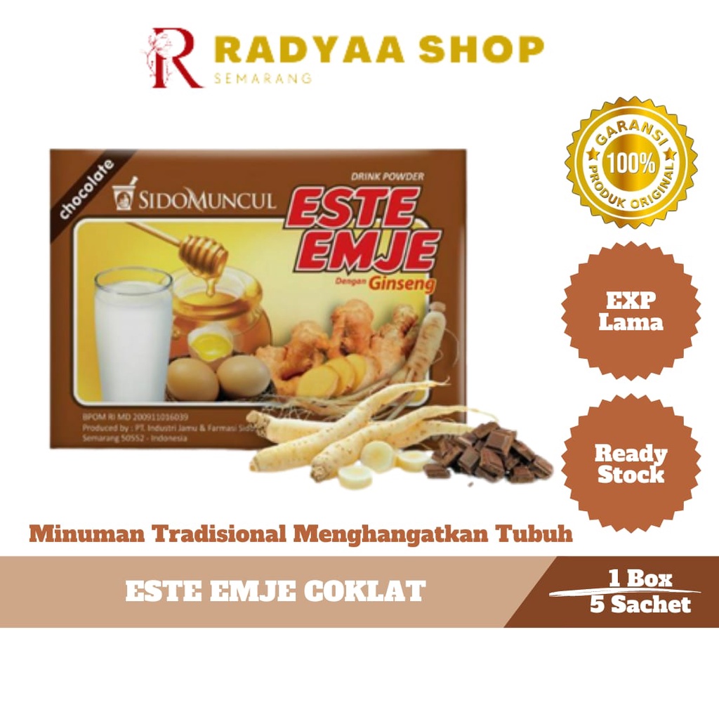 Sido Muncul STMJ Minuman Este Emje Susu Coklat Kopi 5's - Menghangatkan Tubuh