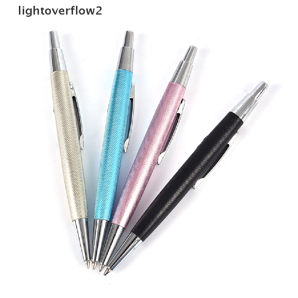 Lightoverflow2 Pensil Mekanik Otomatis Mini 0.7 / 0.5mm Bahan Metal Untuk Menulis