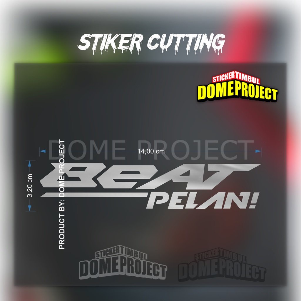 STIKER CUTTING BEAT PELAN PREMIUM GRADE 4 VARIAN WARNA