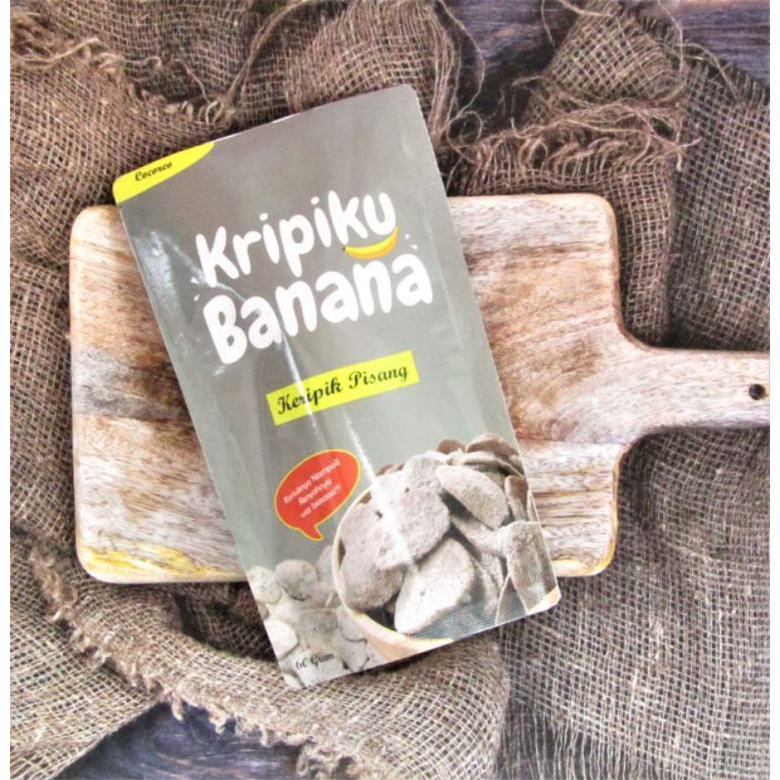 

1 PCS/60 GRAM KRIPIKU BANANA RASA COCOREO