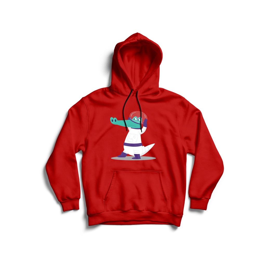 GKAHDMBYA031 Jaket Hoodie Anak Gambar Kartun Hewan Buaya Predator Crocodile Hoodie Anak Lengan Panja