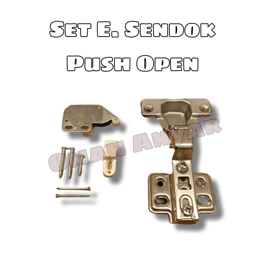 Set Engsel Sendok dan Grendel Babi Untuk Lemari Push Open