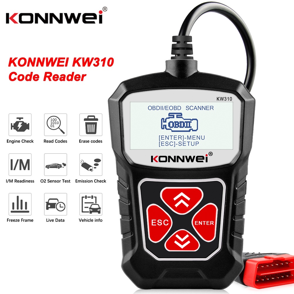 KONNWEI KW310 Universal Obd2 Scanner Car Scanner Odb2 Car Diagnostic Tool Obd Car Diagnostic Scanner Automotive Scanner