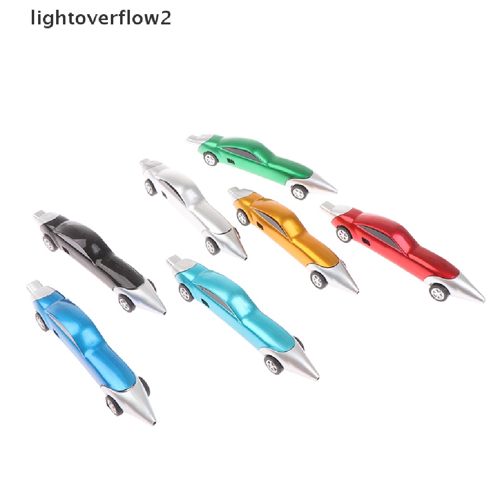 (lightoverflow2) 1pc Pulpen Bentuk Mobil Balap Portable