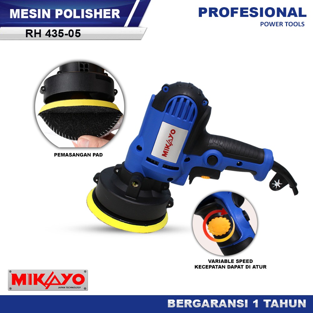 NEW!!! mesin poles Bodi Motor mobil kaca motor 5&quot; MESIN Polisher BODI KACA MOBIL VARIABLE SPEED 5 INCH JAPAN TEKNOLOGY polisher MURAH BERGARANSI SIAP PAKAI