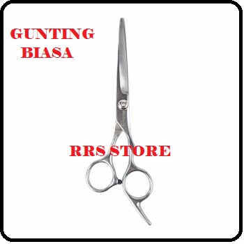 ALAT CUKUR RAMBUT GUNTING SASAK DAN GUNTING BIASA BAHAN SETENLIS ANTI KARAT MURAH Gunting Rambut Full Stainless Steel Model Flat Cut  Hairdressing Scissors Gunting Rambut Sasak