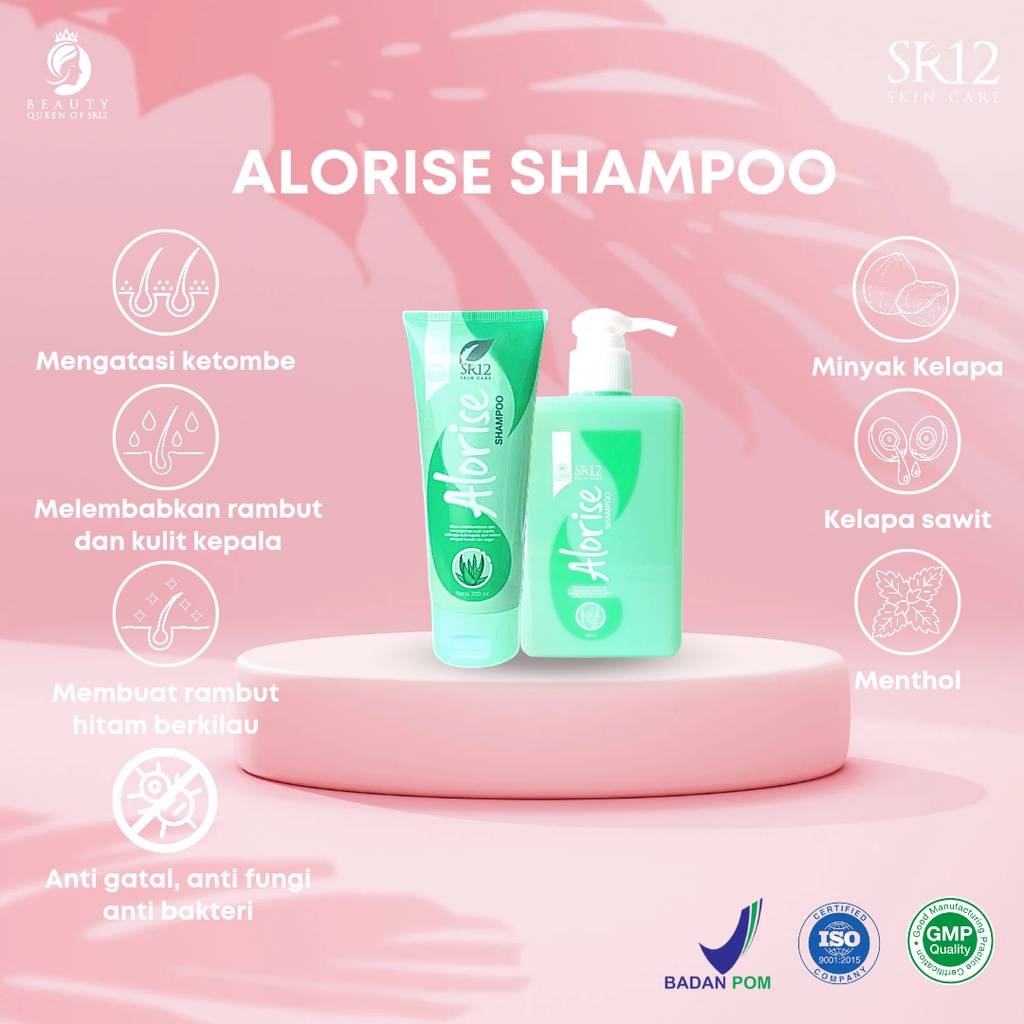Alorise Shampoo SR12 Shampo Lidah Buaya Sampo Rambut Rontok Shampoo Rambut Rontok Shampoo Anti Rontok Shampo Anti Rontok Sampo Rambut Rontok dan Ketombe Hair Treatment Sampo Untuk Rambut Rontok