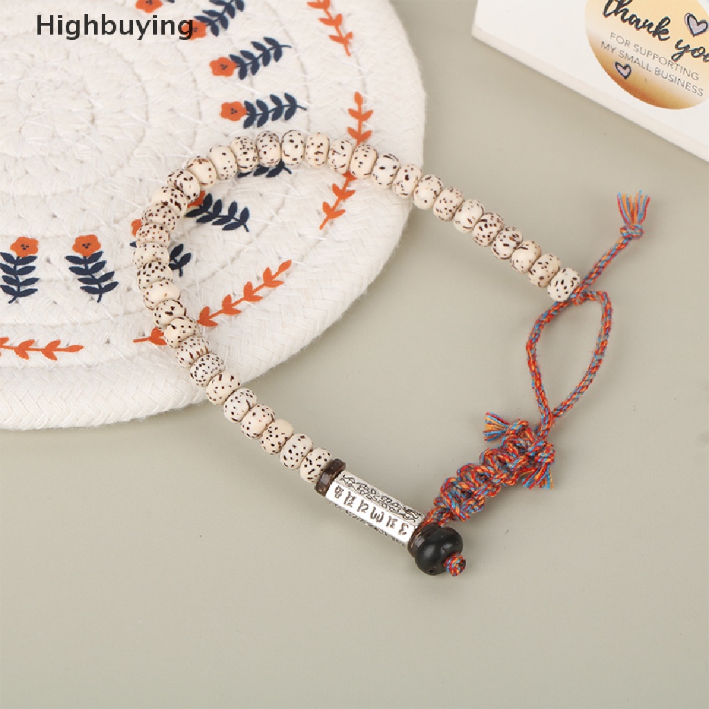 Hbid Gelang Tangan Unisex Desain Manik Bodhi Tibet Handmade Adjustable Untuk Umat Buddha Glory