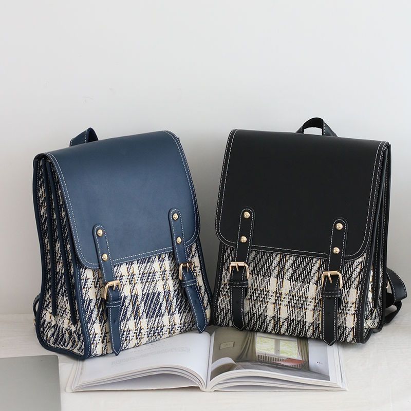 ☾✙❁Sera mengimpor tas sekolah wanita kelas atas versi Korea Harajuku ulzzang siswa sekolah menengah pertama fashion ransel komuter yang cocok untuk semua wanita
