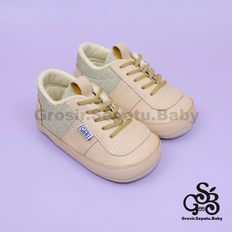 Prewalker - Sepatu Bayi - Baby Shoes | 2-12 bulan | casual KIMMY CREAM polos ringan &amp; fleksibel